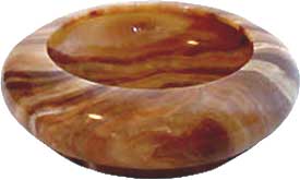 Sienna02 Marble Ashtray for cigars or cigarettes.